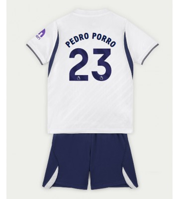 Tottenham Hotspur Pedro Porro #23 Replika Hemmatröja Barn 2026-27 Kortärmad (+ Korta byxor)